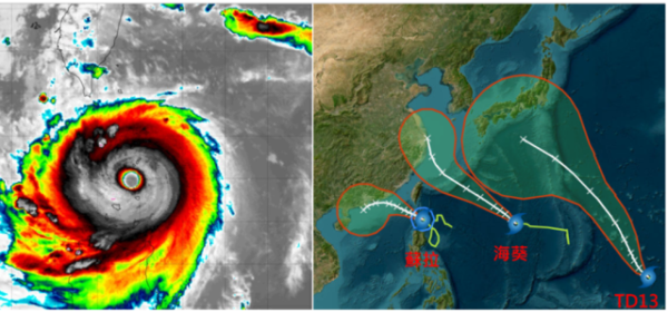 蘇拉成「超級颱風」再次完美閃過台灣 但外圍暴風圈將可能對南台灣造成影響